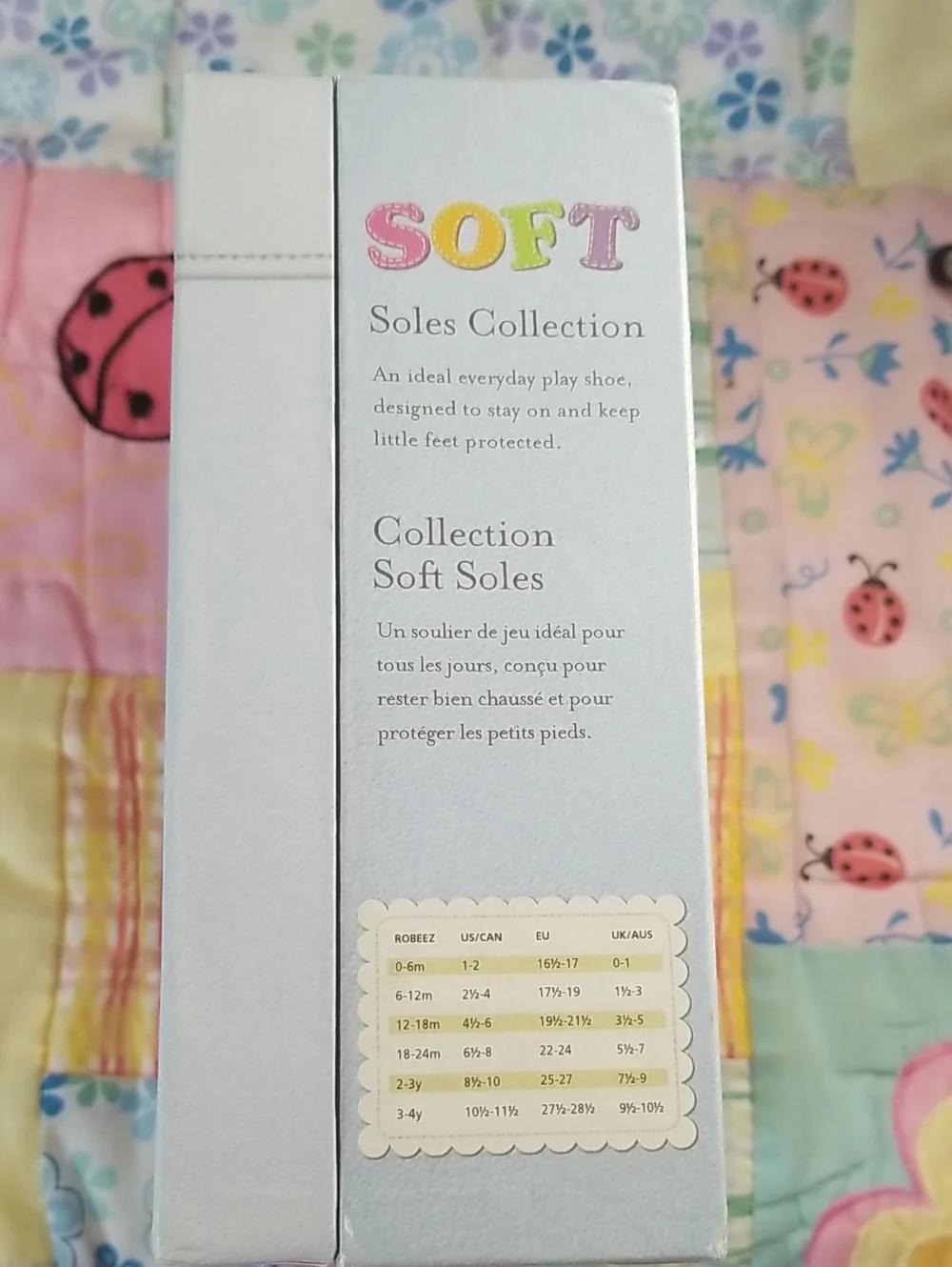 Robeez Light Green Leather Soft Soles w/Pink & Yellow Butterflies 3-4 Years